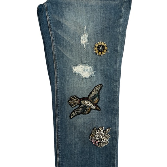 VTG VINTAGE AMERICA BLUES EMBELLISHED DENIM JEANS RARE AND GREAT CONDITION - Picture 6 of 15